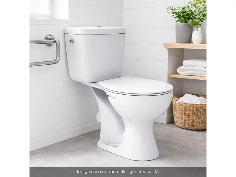 PORCHER WC à poser surelevé PMR Ulysse + abattant