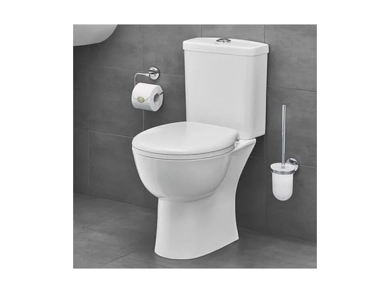 PACK WC avec bride à poser GROHE Bau Ceramic + Tabouret physiologique plastique Blanc