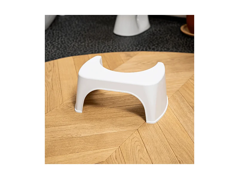 PACK WC avec bride à poser GROHE Bau Ceramic + Tabouret physiologique plastique Blanc