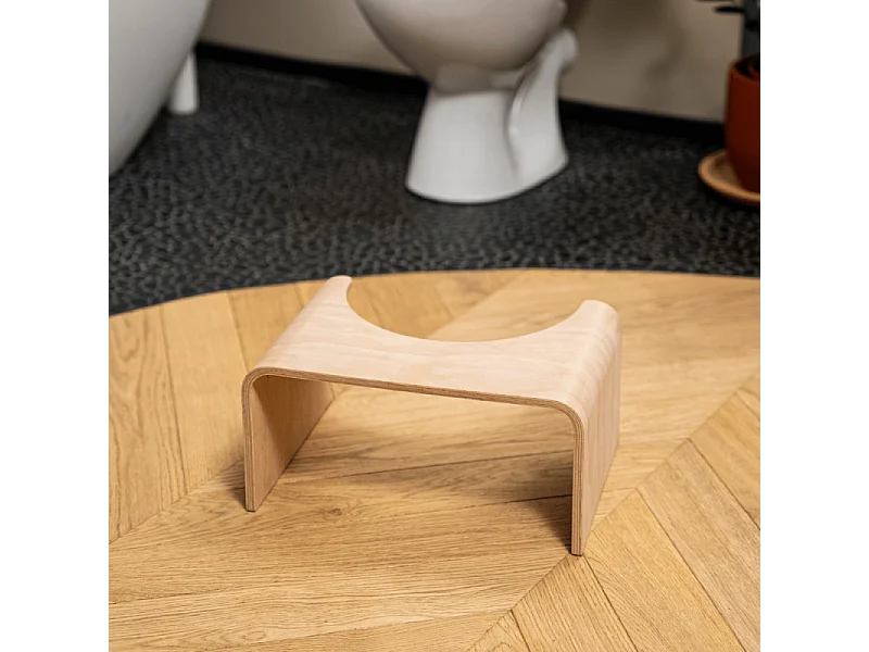 PACK WC avec bride à poser GROHE Bau Ceramic + Tabouret physiologique Bois