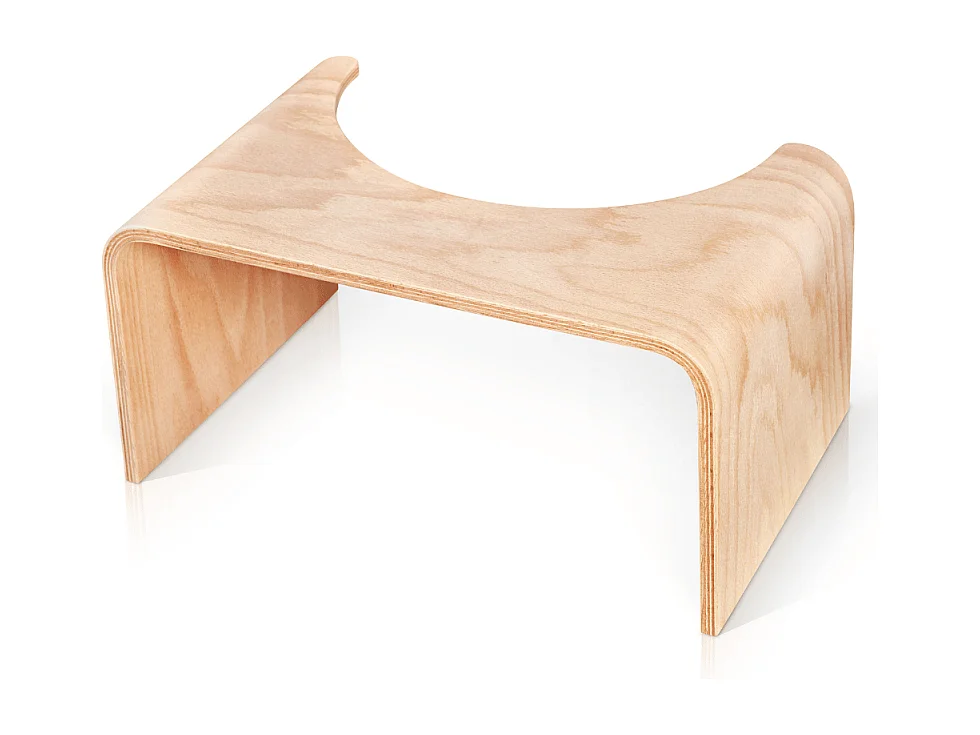 WC à poser sans bride GROHE Euro Ceramic + Tabouret physiologique Bois