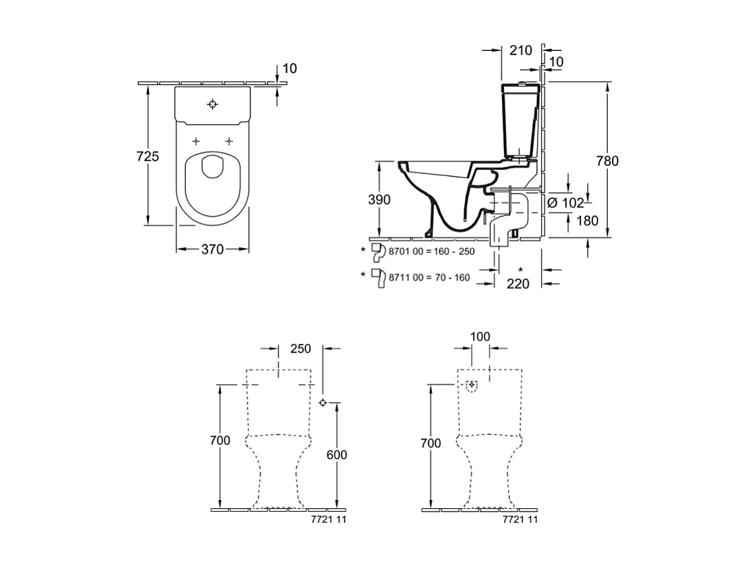 WC à poser VILLEROY ET BOCH Hommage + abattant