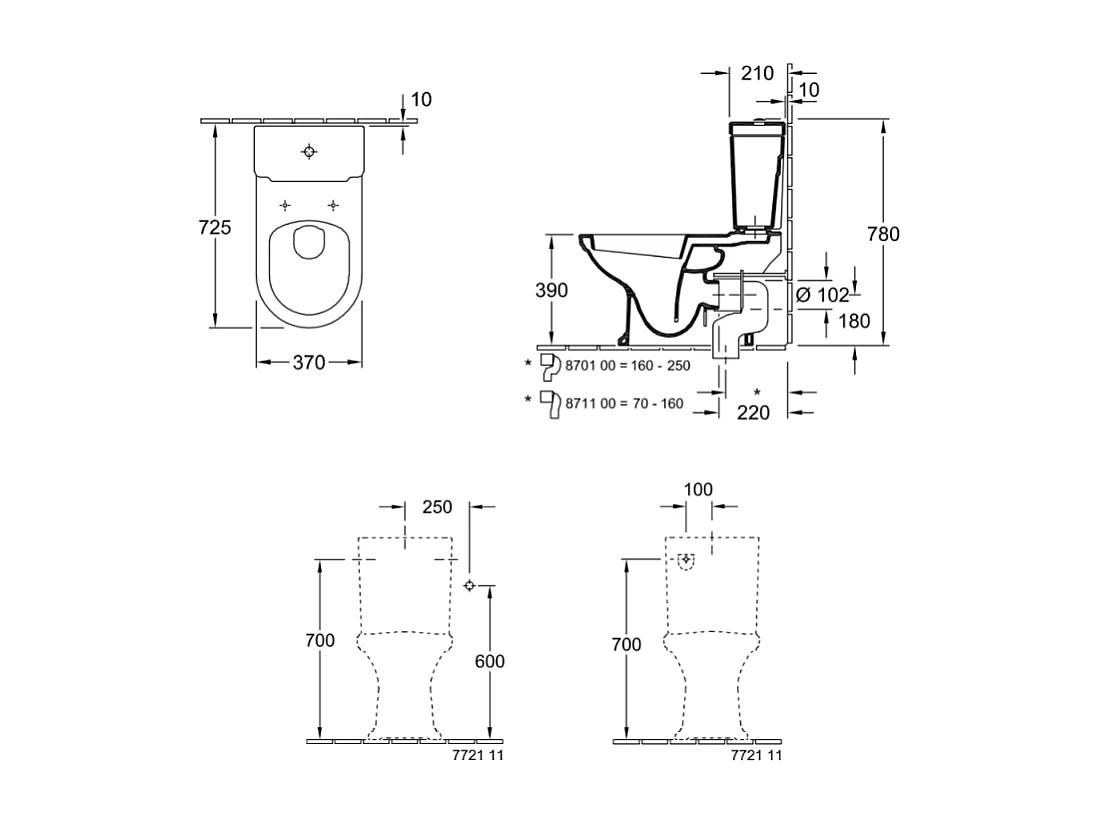 WC à poser VILLEROY ET BOCH Hommage + abattant