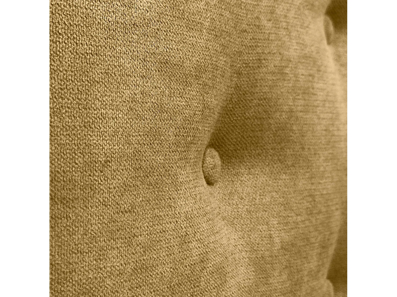 DHOME Testiera in Tessuto ACUALINE con 3 File Intercalate di Bottoni Testiera Imbottita Letto di Lusso (Senape, 145cm)