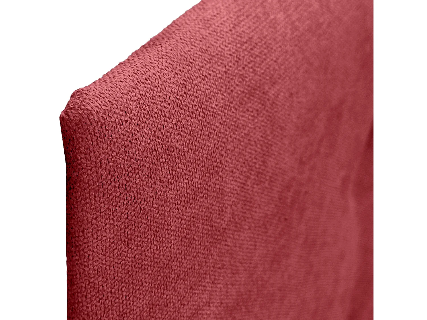 DHOME Tête de Lit en Tissu ACUALINE avec 3 Rangées Entrelacées de Boutons Tête de Lit Capitonnée de Luxe(Rouge, 110cm)