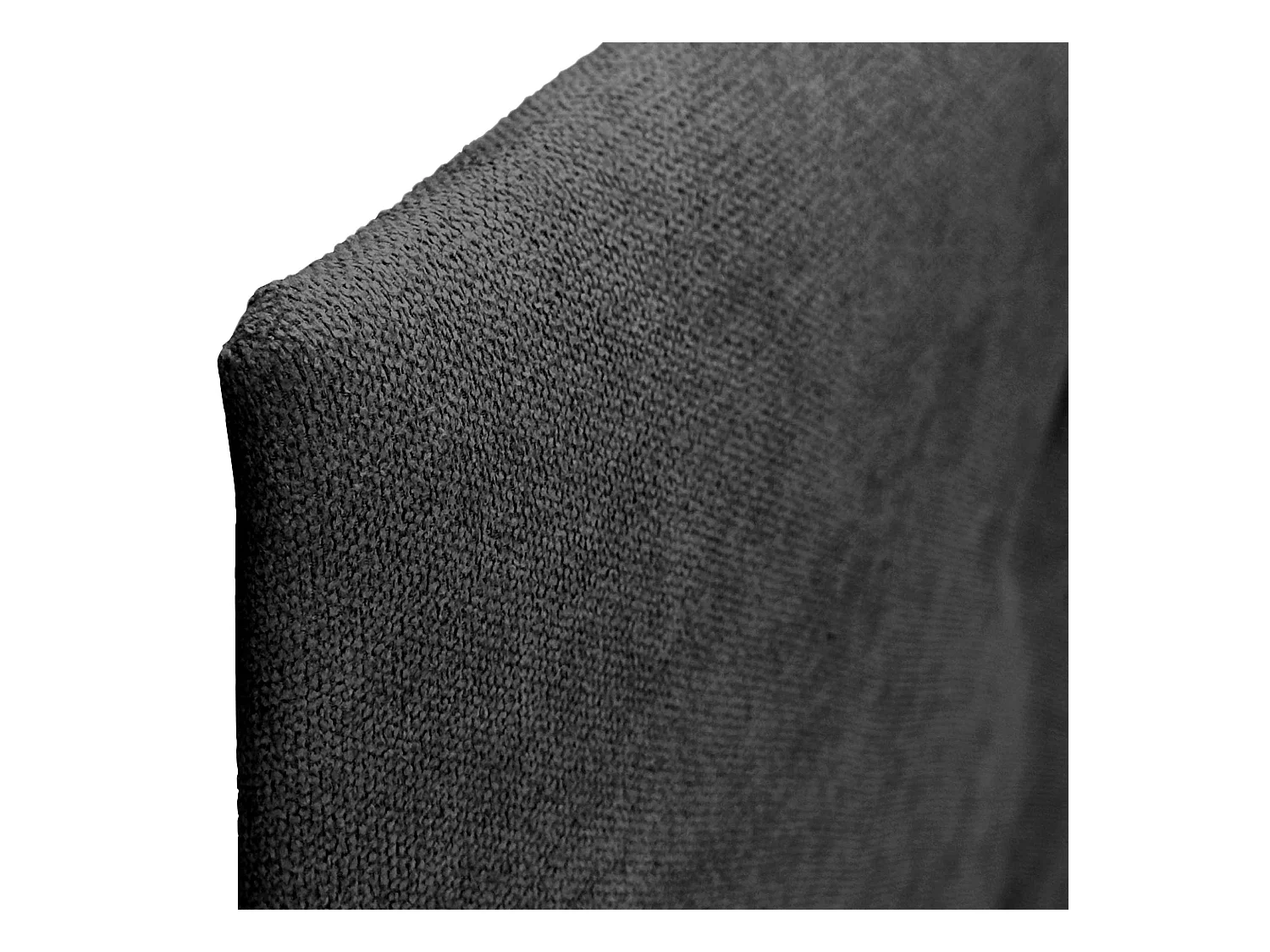 DHOME Tête de Lit en Tissu ACUALINE avec 3 Rangées Entrelacées de Boutons Tête de Lit Capitonnée de Luxe(Noir, 145cm)