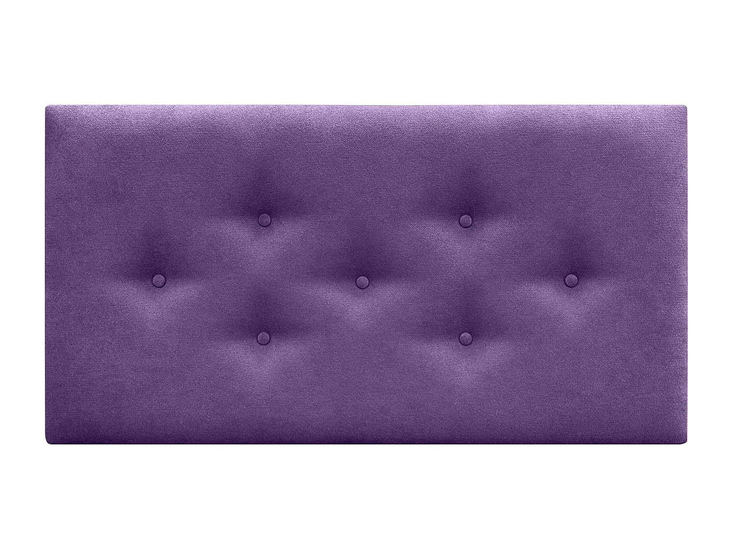 DHOME Tête de Lit en Tissu ACUALINE avec 3 Rangées Entrelacées de Boutons Tête de Lit Capitonnée de Luxe(Lilas, 110cm)