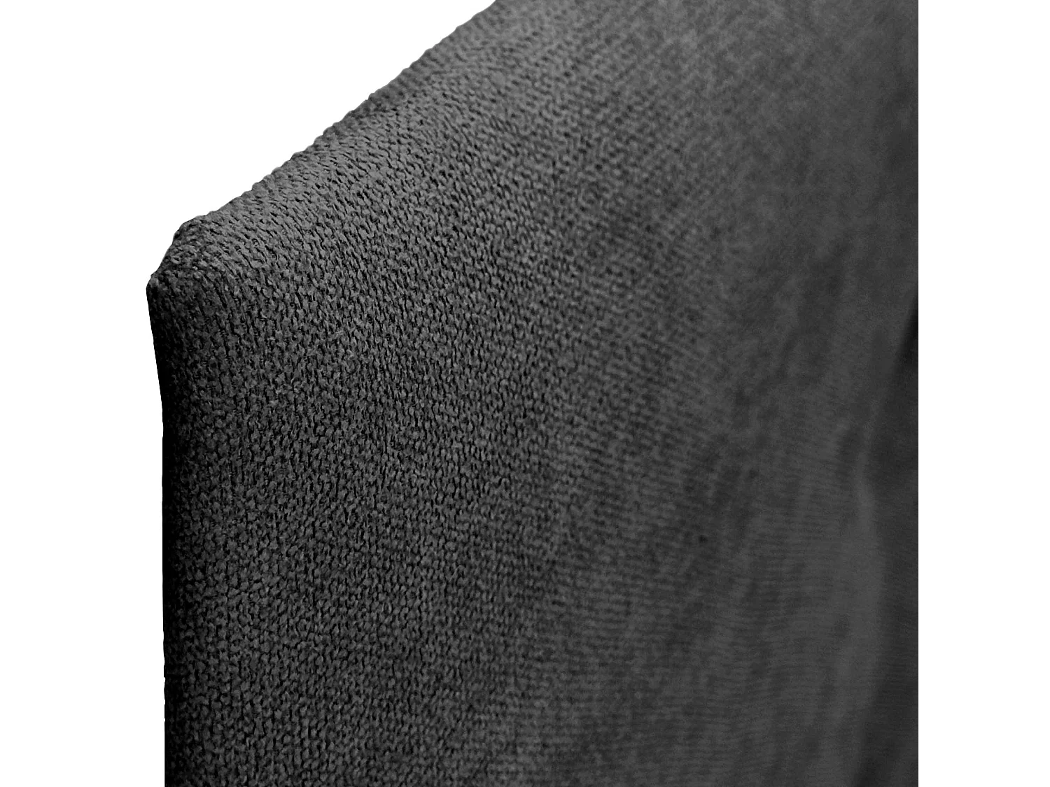 DHOME Tête de Lit en Tissu ACUALINE avec 3 Rangées Entrelacées de Boutons Tête de Lit Capitonnée de Luxe(Noir, 95cm)