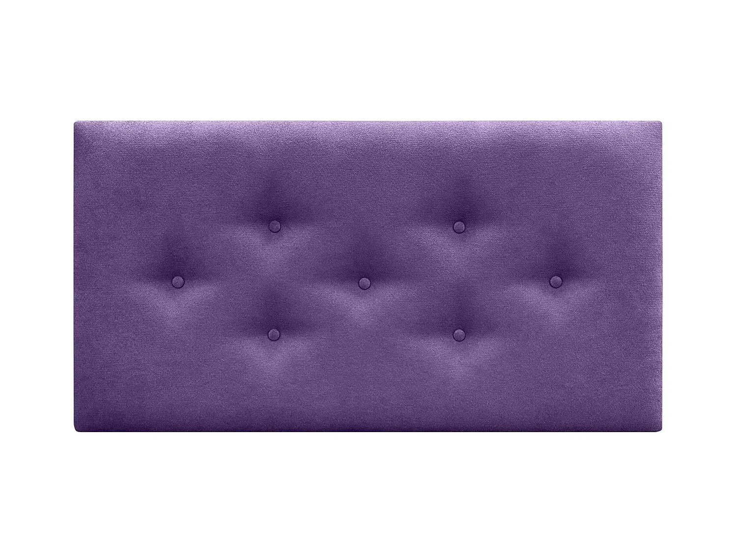 DHOME Tête de Lit en Tissu ACUALINE avec 3 Rangées Entrelacées de Boutons Tête de Lit Capitonnée de Luxe(Lilas, 90cm)