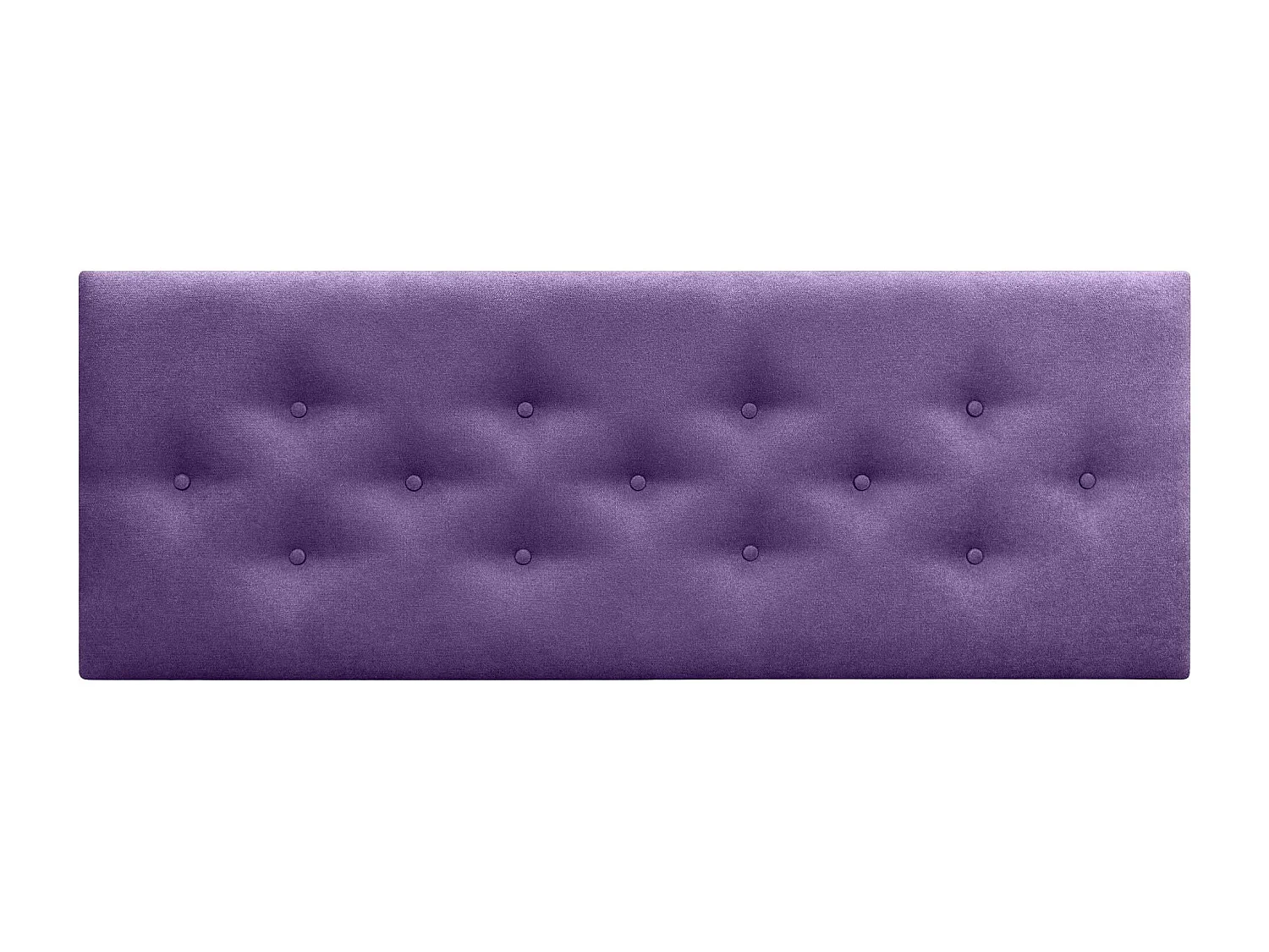 DHOME Tête de Lit en Tissu ACUALINE avec 3 Rangées Entrelacées de Boutons Tête de Lit Capitonnée de Luxe(Lilas, 135cm)