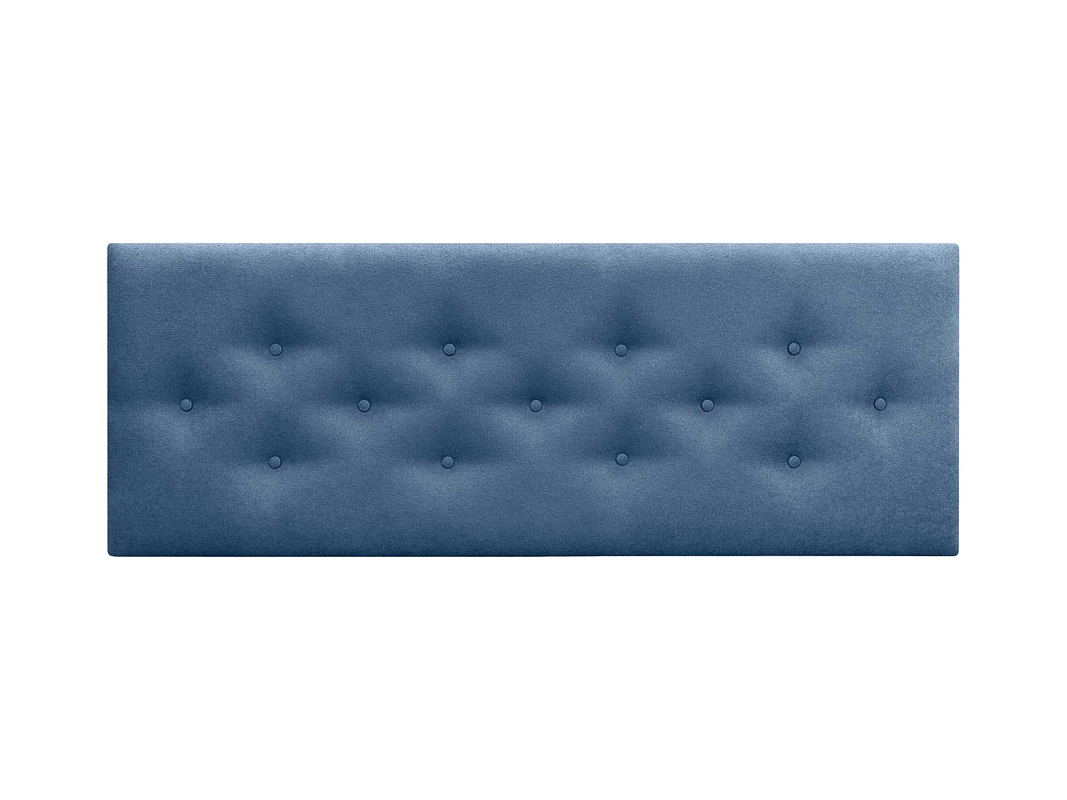 DHOME Tête de Lit en Tissu ACUALINE avec 3 Rangées Entrelacées de Boutons Tête de Lit Capitonnée de Luxe(Bleu, 160cm)