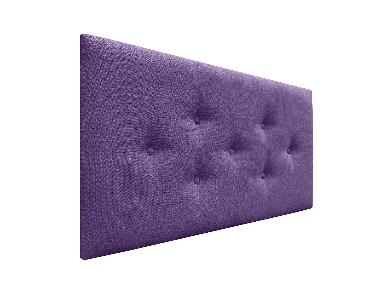 DHOME Tête de Lit en Tissu ACUALINE avec 3 Rangées Entrelacées de Boutons Tête de Lit Capitonnée de Luxe(Lilas, 105cm)