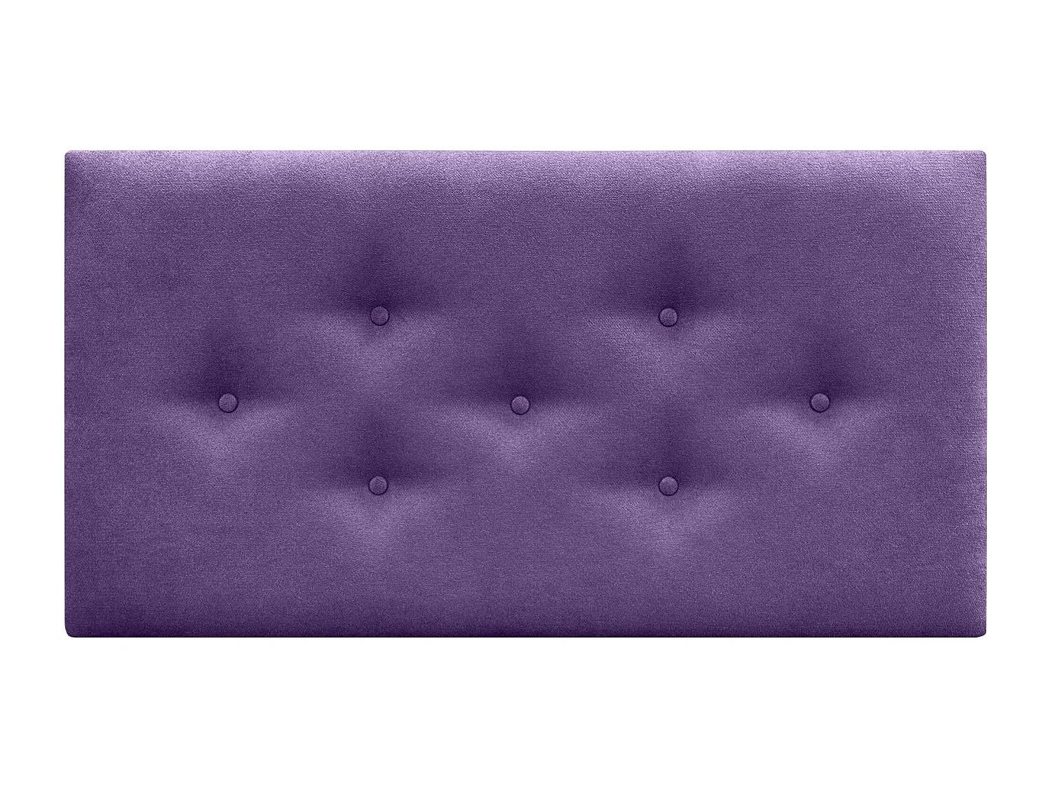 DHOME Tête de Lit en Tissu ACUALINE avec 3 Rangées Entrelacées de Boutons Tête de Lit Capitonnée de Luxe(Lilas, 105cm)