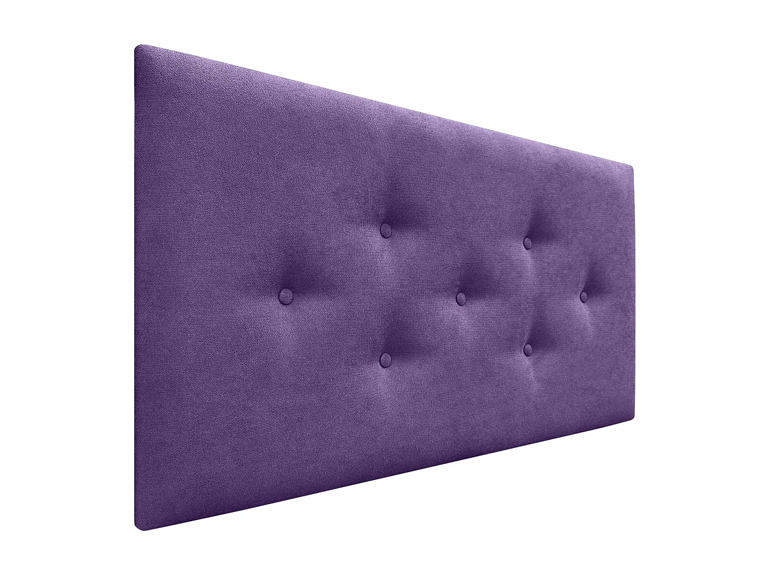 DHOME Tête de Lit en Tissu ACUALINE avec 3 Rangées Entrelacées de Boutons Tête de Lit Capitonnée de Luxe(Lilas, 105cm)