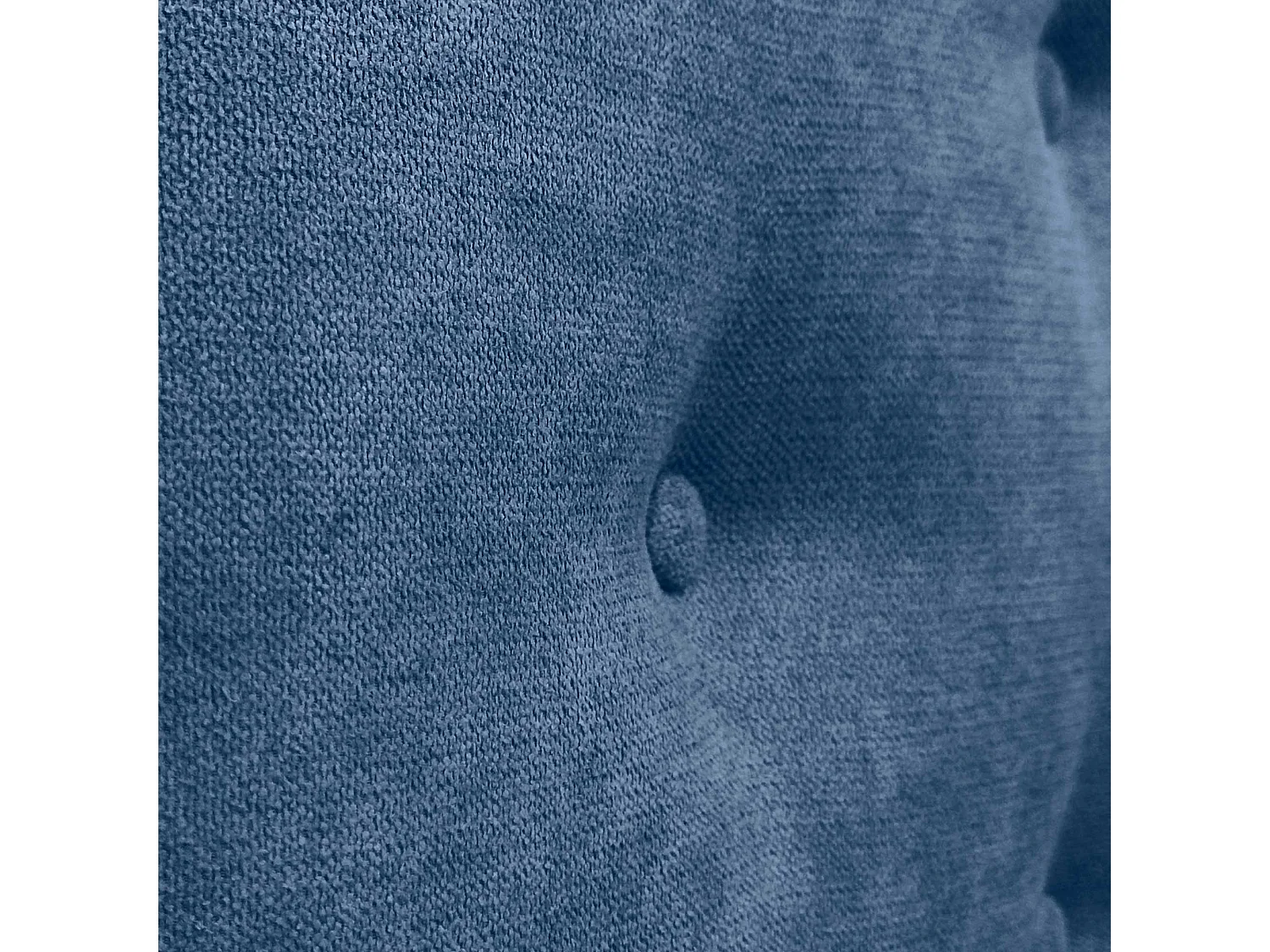 DHOME Tête de Lit en Tissu ACUALINE avec 3 Rangées Entrelacées de Boutons Tête de Lit Capitonnée de Luxe(Bleu, 145cm)