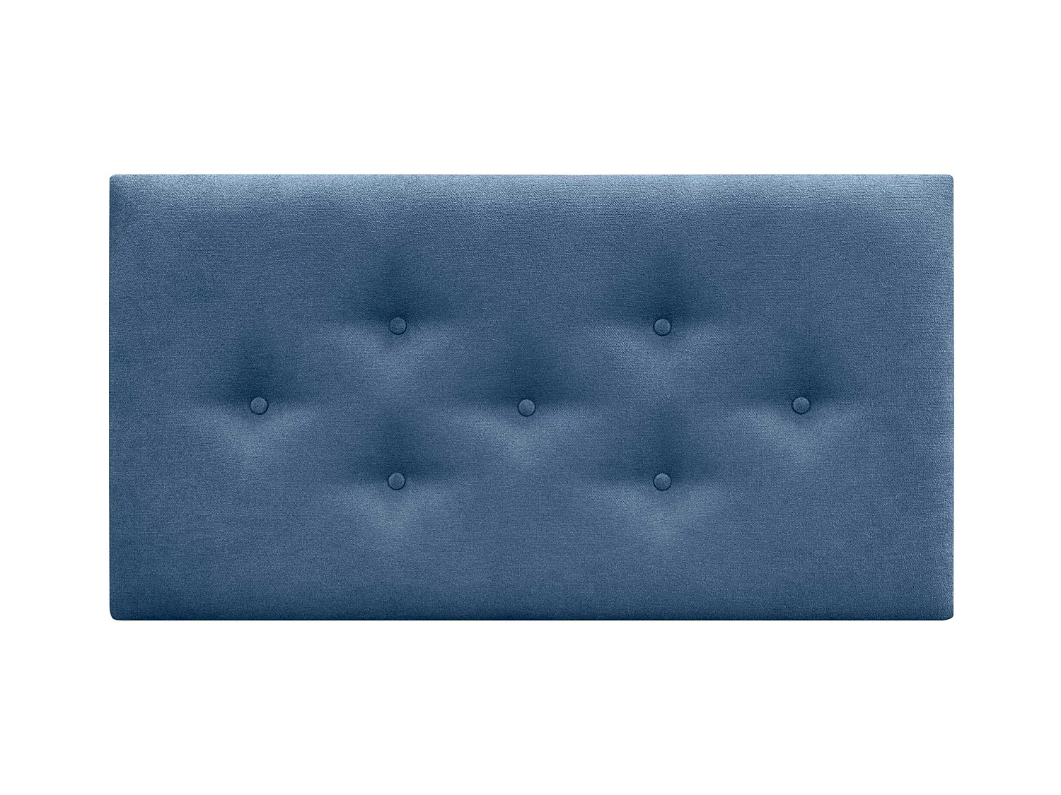DHOME Tête de Lit en Tissu ACUALINE avec 3 Rangées Entrelacées de Boutons Tête de Lit Capitonnée de Luxe(Bleu, 105cm)