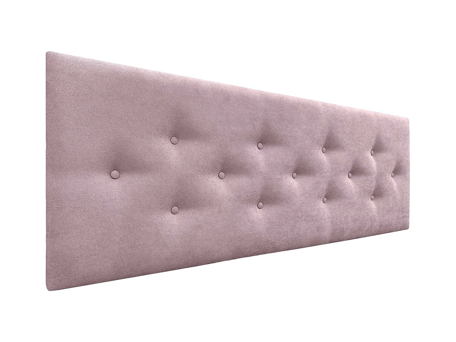 DHOME Tête de Lit en Tissu ACUALINE avec 3 Rangées Entrelacées de Boutons Tête de Lit Capitonnée de Luxe(Rose, 160cm)