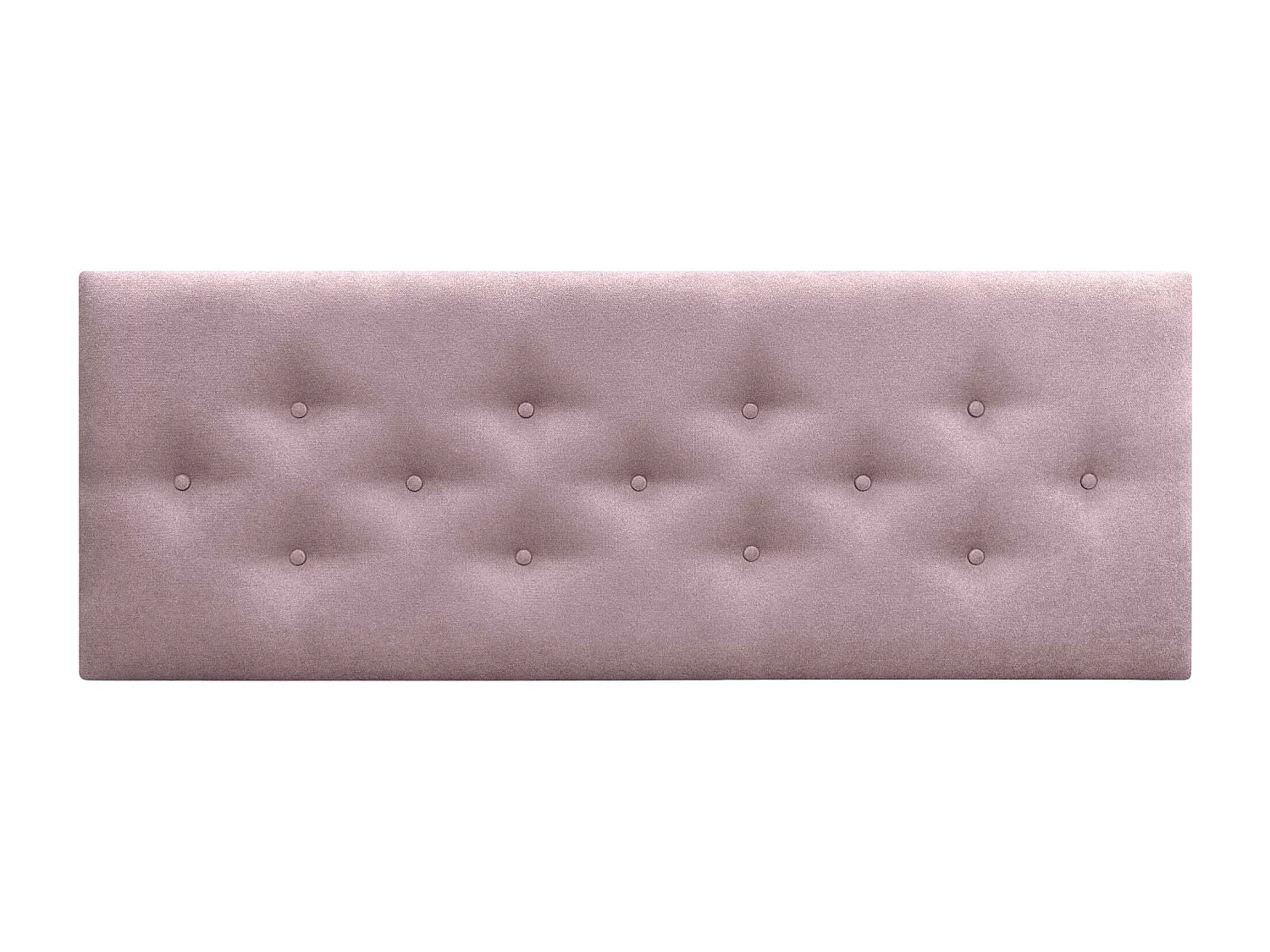 DHOME Tête de Lit en Tissu ACUALINE avec 3 Rangées Entrelacées de Boutons Tête de Lit Capitonnée de Luxe(Rose, 160cm)
