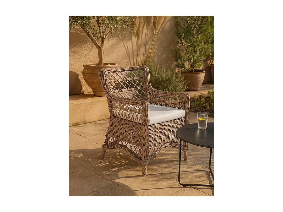 Asana - Fauteuil de jardin en rotin