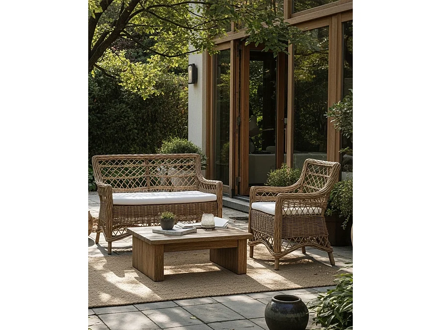 Asana - Fauteuil de jardin en rotin