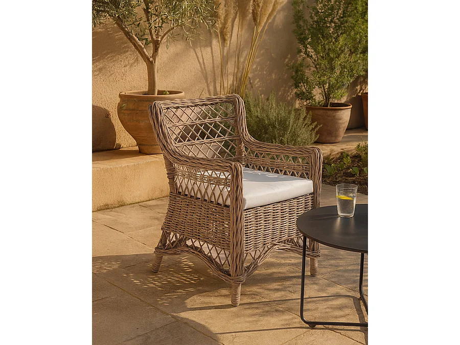 Asana - Fauteuil de jardin en rotin