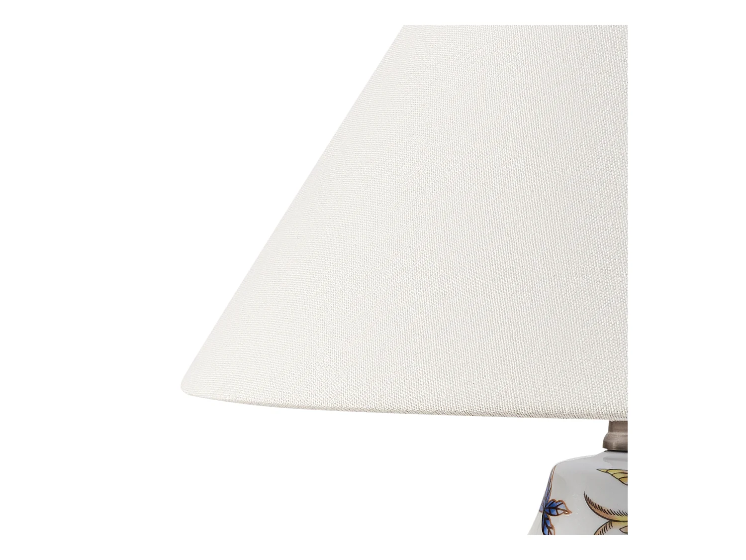 Tischleuchte MORACA Porzellan Weiss / Blau