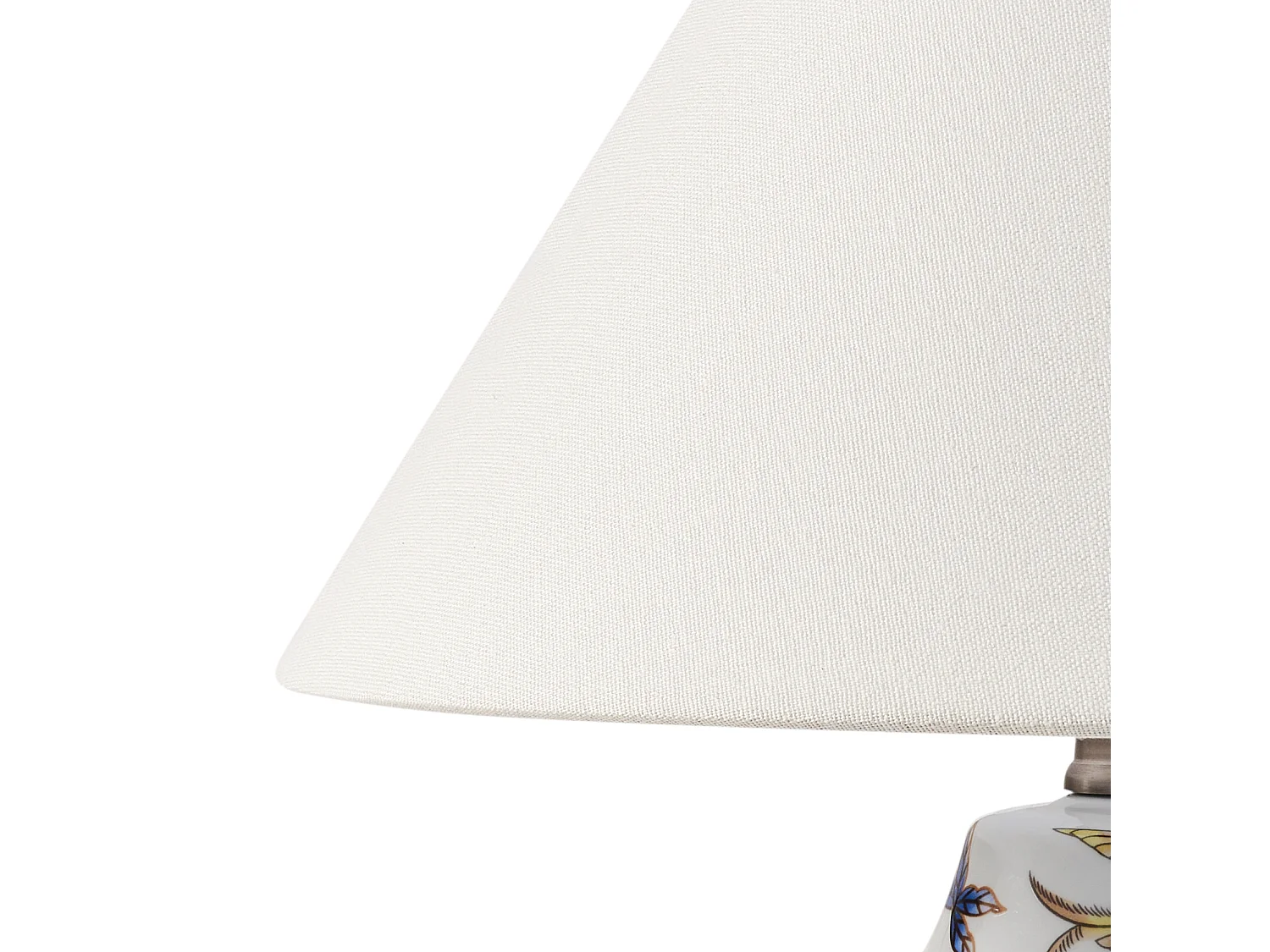 Lampe à poser MORACA Porcelaine Blanc/bleu