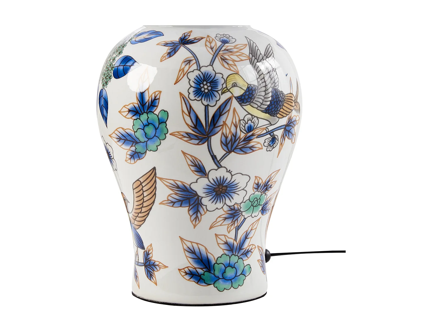 Lampada da tavolo MORACA Porcellana Bianco/ Blu