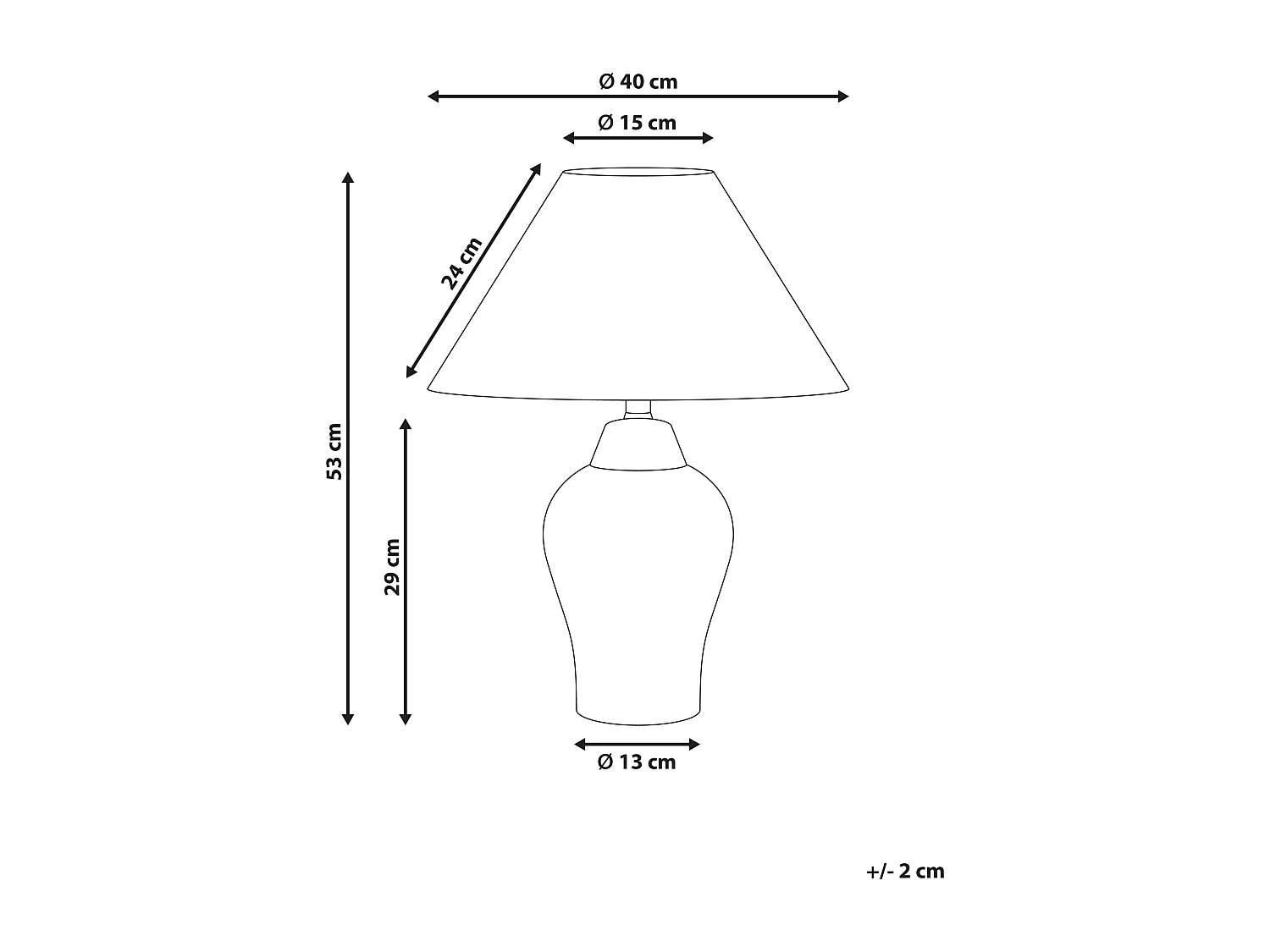 Lampe à poser MORACA Porcelaine Blanc/bleu