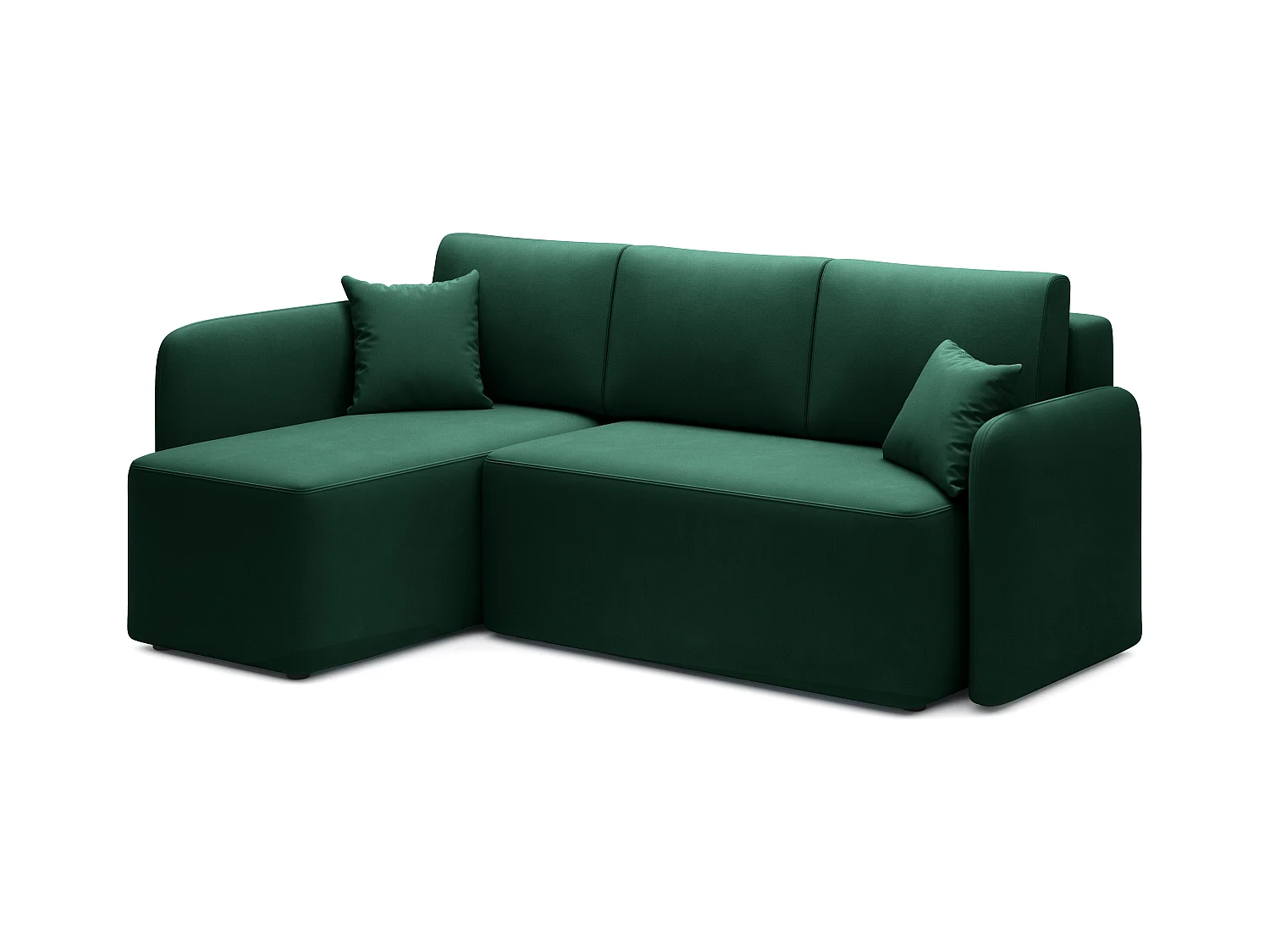 Ecksofa Sergy L/Stoffbezug/Grün