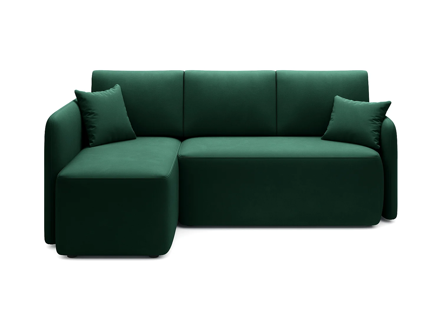 Ecksofa Sergy L/Stoffbezug/Grün