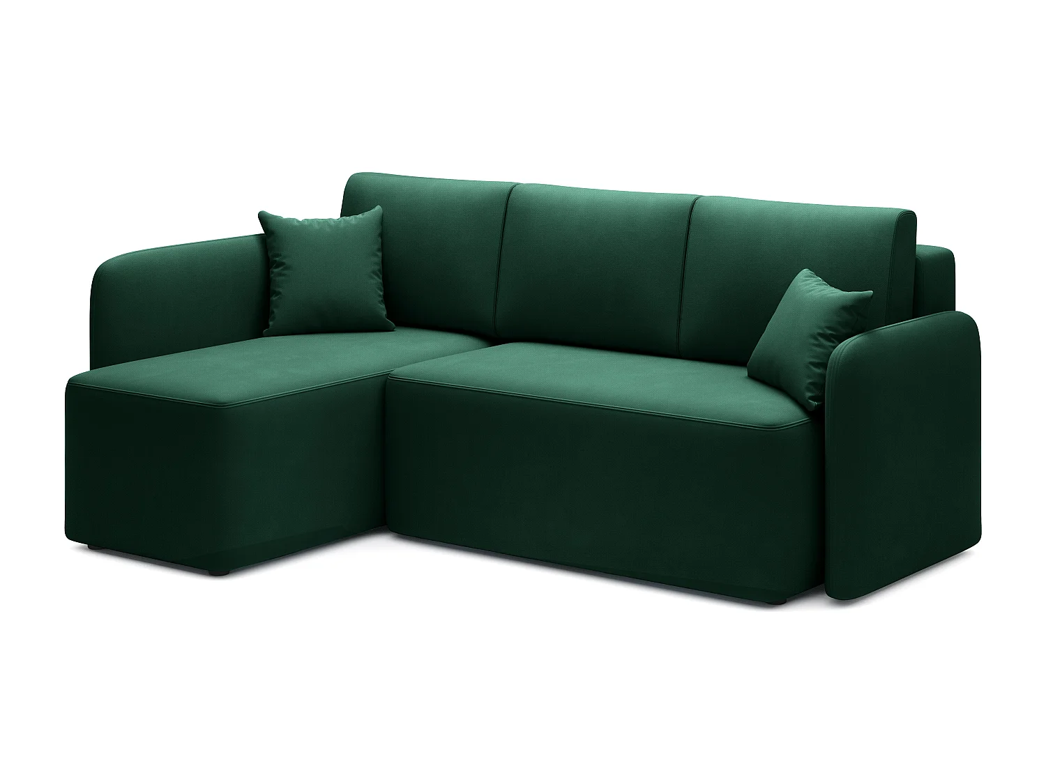 Ecksofa Sergy L/Stoffbezug/Grün