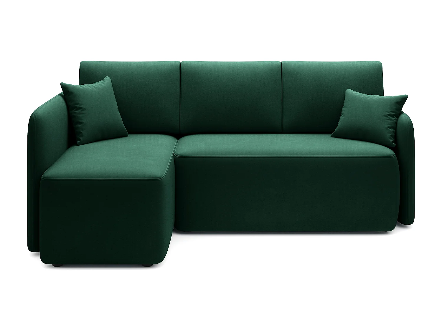 Ecksofa Sergy L/Stoffbezug/Grün