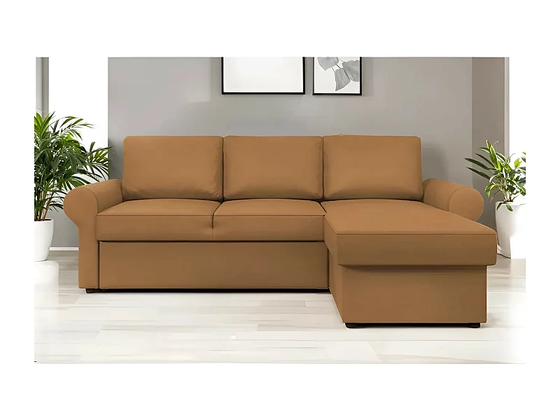 Ecksofa Paco  R/Stoffbezug/Orange