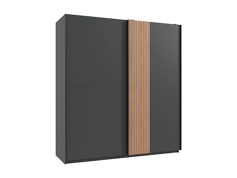 Armoire 2 portes coulissantes L180 cm - LUENEBURG