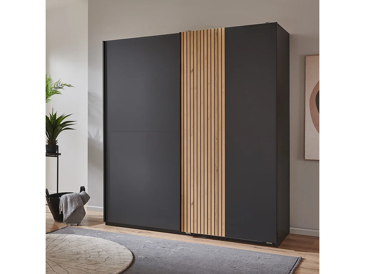 Schrank 2 Schiebetüren L180 cm - LUENEBURG