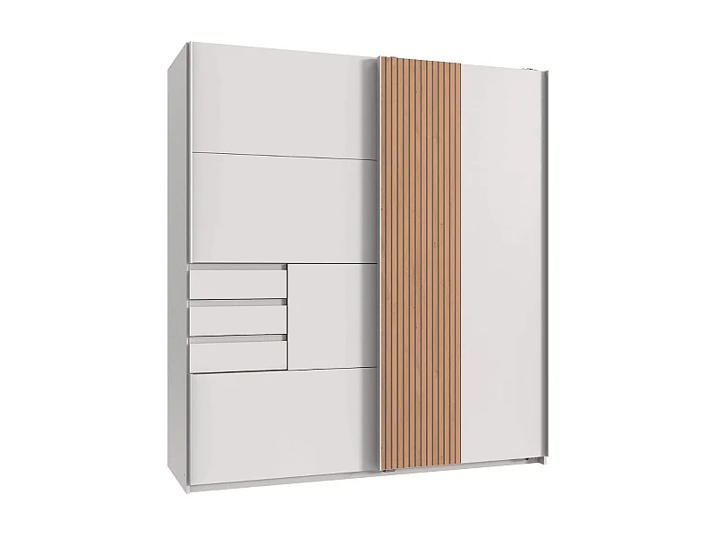 Kast 2 schuifdeuren met 3 laden L180 cm - COBURG