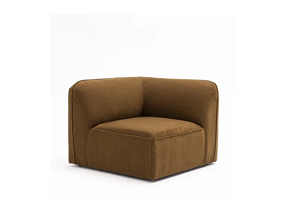 Noor - Angle réversible pour canapé modulable en tissu - Bronze