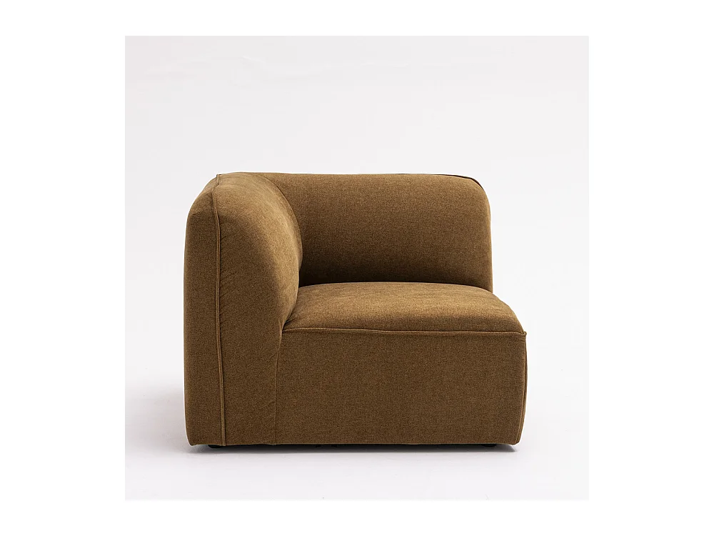 Noor - Angle réversible pour canapé modulable en tissu - Bronze