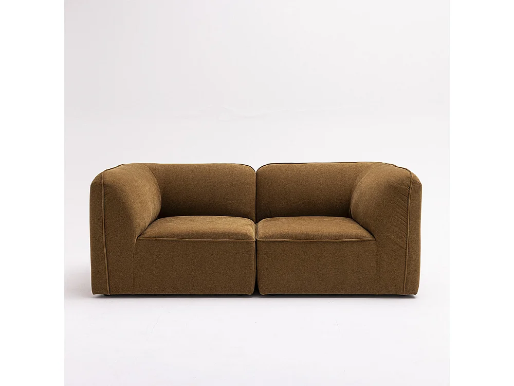 Noor - Angle réversible pour canapé modulable en tissu - Bronze