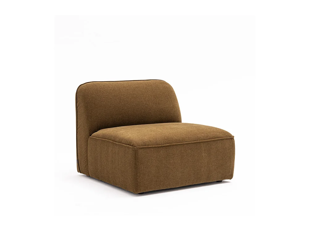 Noor - Chauffeuse pour canapé modulable en tissu - Bronze