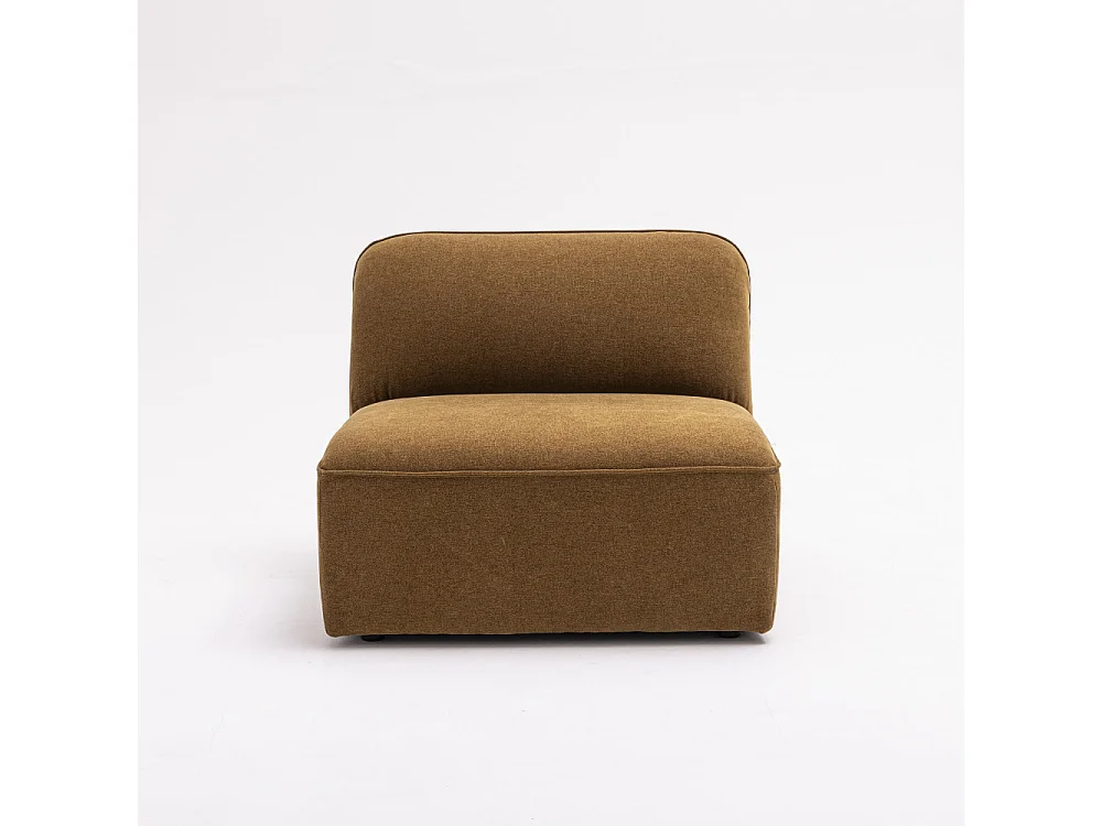 Noor - Chauffeuse pour canapé modulable en tissu - Bronze