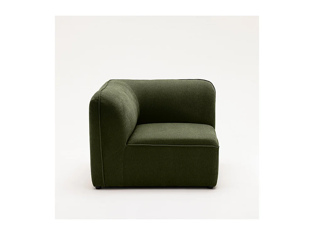 Noor - Angle réversible pour canapé modulable en tissu - Vert