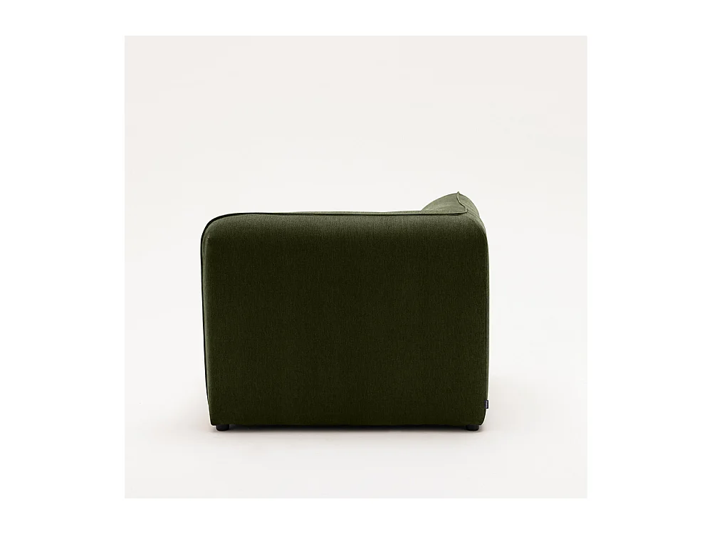 Noor - Angle réversible pour canapé modulable en tissu - Vert