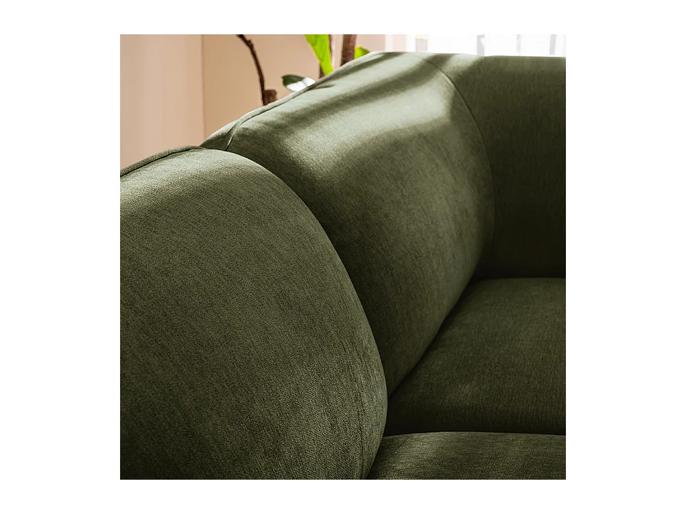 Noor - Chauffeuse pour canapé modulable en tissu - Vert