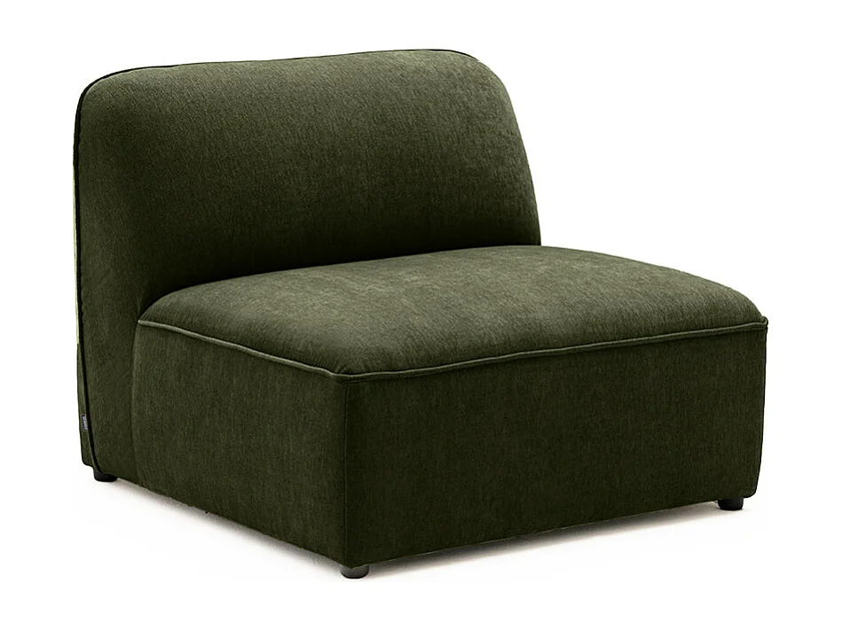 Noor - Chauffeuse pour canapé modulable en tissu - Vert