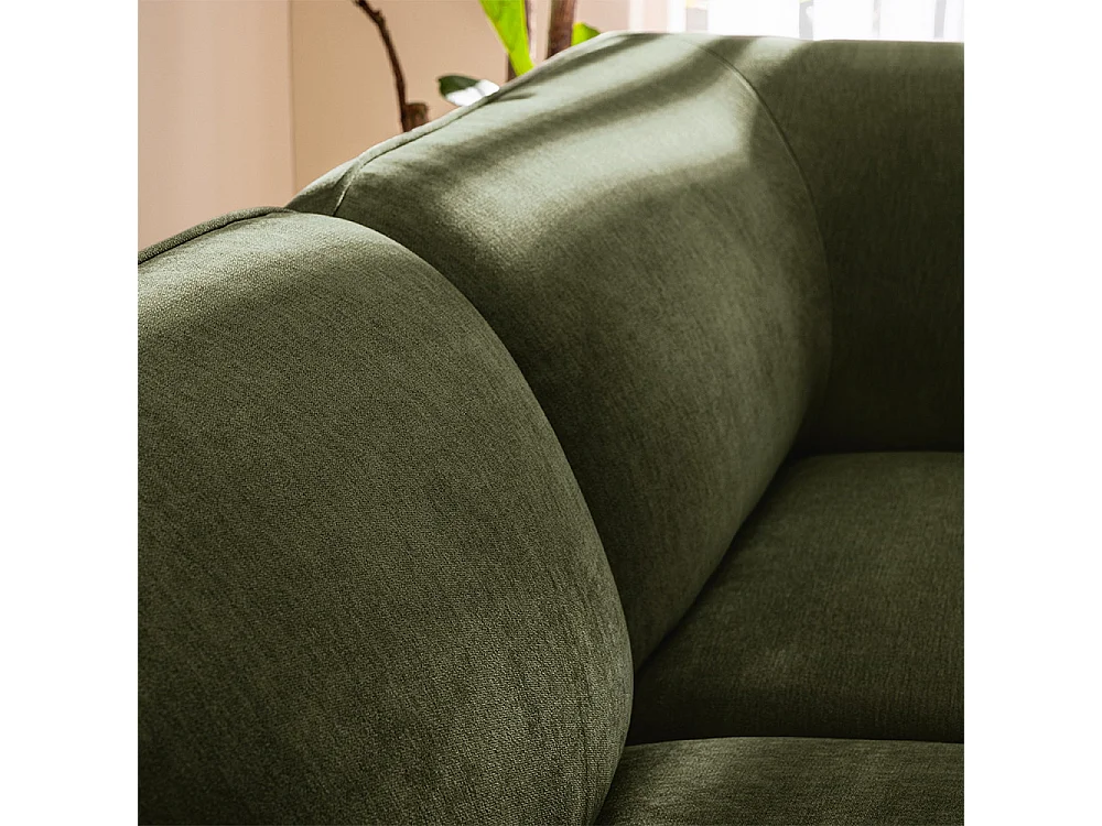 Noor - Chauffeuse pour canapé modulable en tissu - Vert