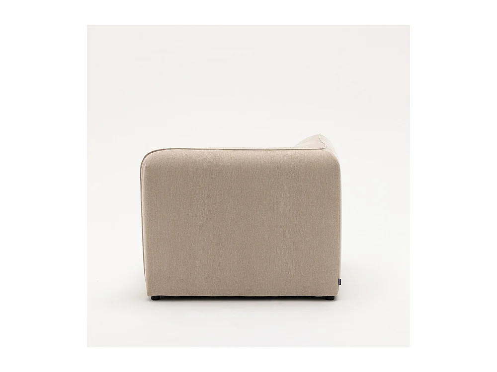 Noor - Angle réversible pour canapé modulable en tissu - Beige