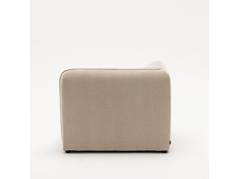 Noor - Angle réversible pour canapé modulable en tissu - Beige