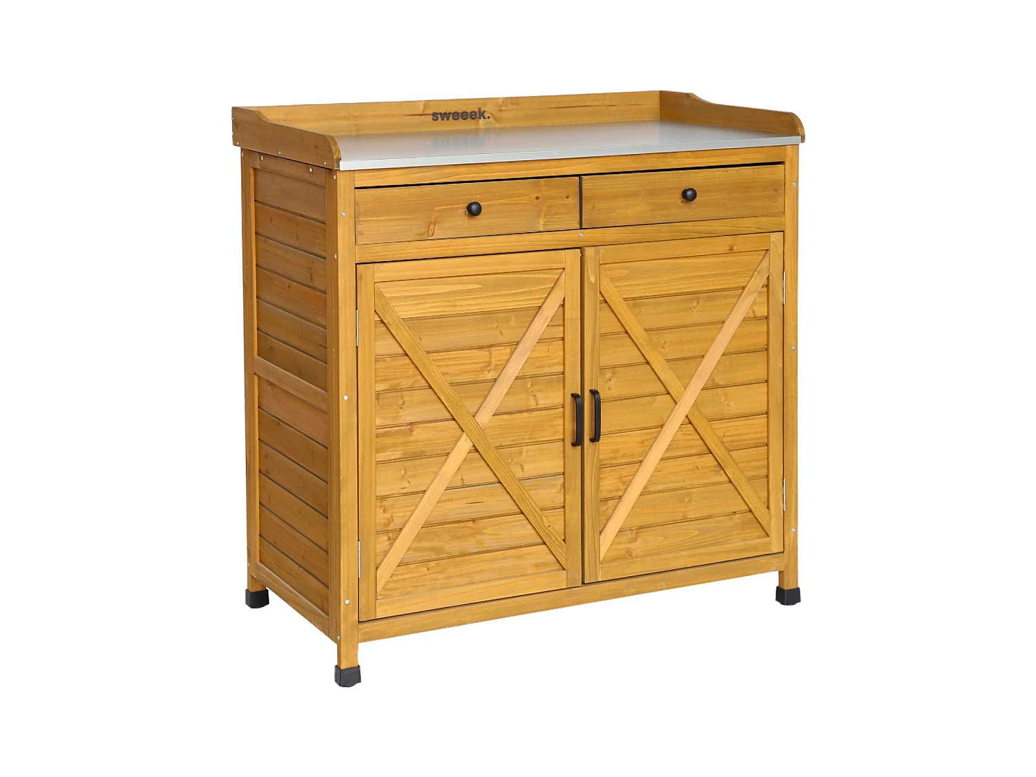 Mueble de almacenaje y jardinerìa de madera de abeto madera